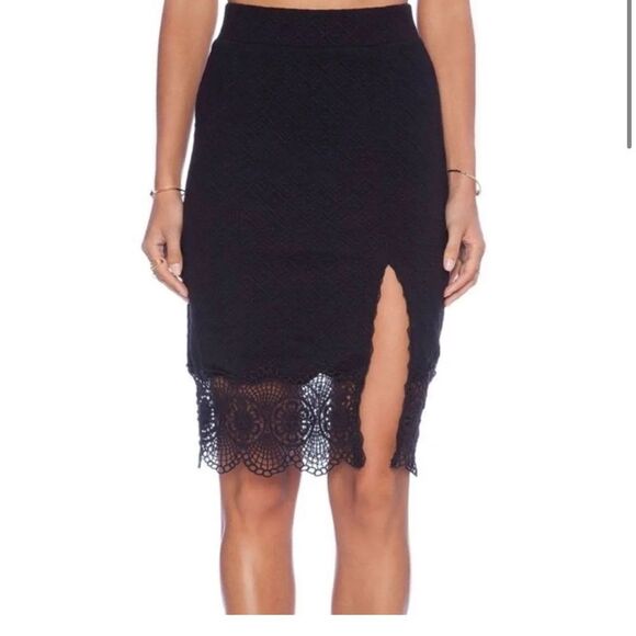 NWT Free People Black Story Teller Skirt - Picture 1 of 4